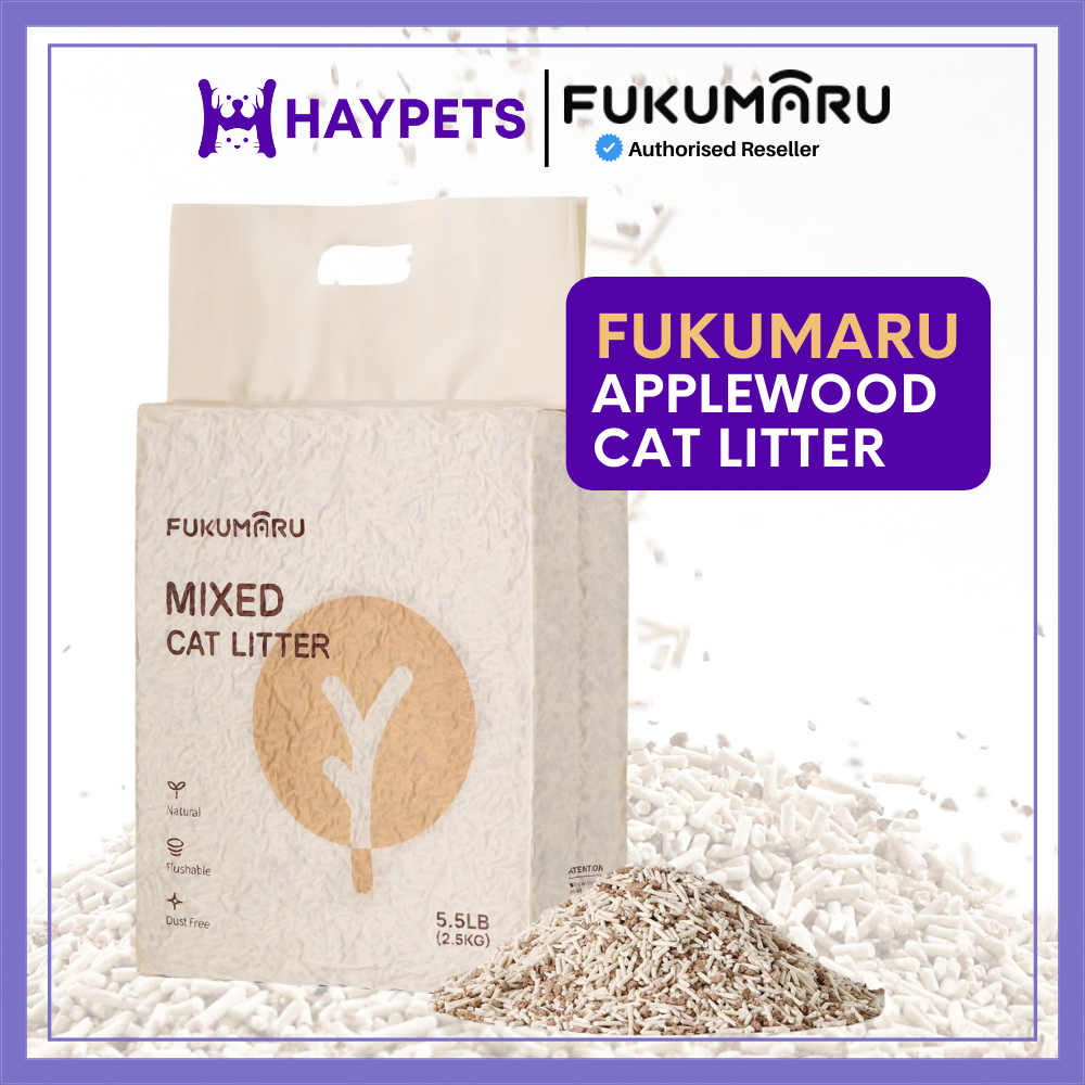 HAYPETS Fukumaru Cat Litter Apple Wood Mix Tofu Cat Litter Tofu Premium