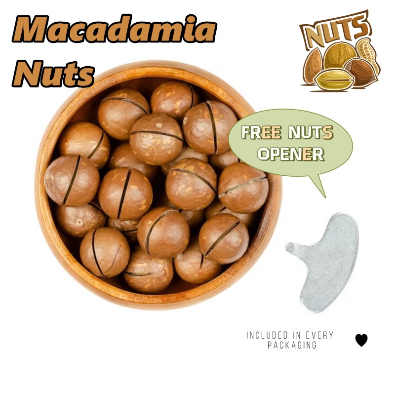 350g (BUTTER FLAVOUR) MACADAMIA IN SHELL ROASTED UNSALTED FROM ...