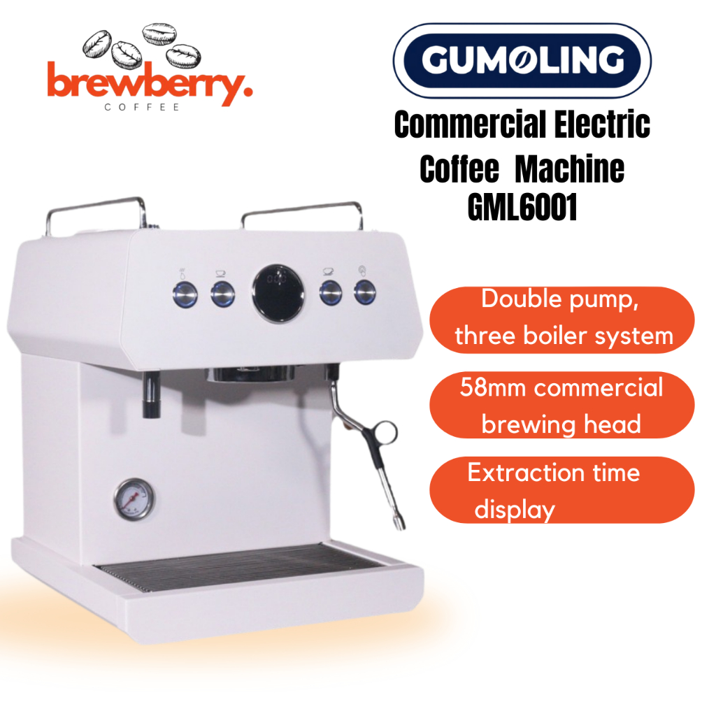 GUMOLING GML6001 Stainless Steel Commercial Semi-Automatic Coffee ...