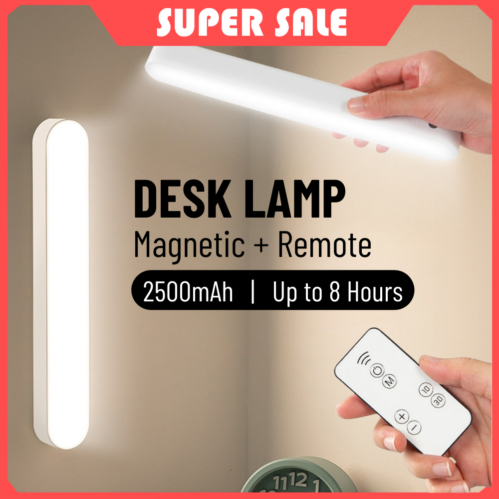 Magnetic Desk Lamp LED Study Lamp Desk Lamp Bedside Lamp Remote Control ...