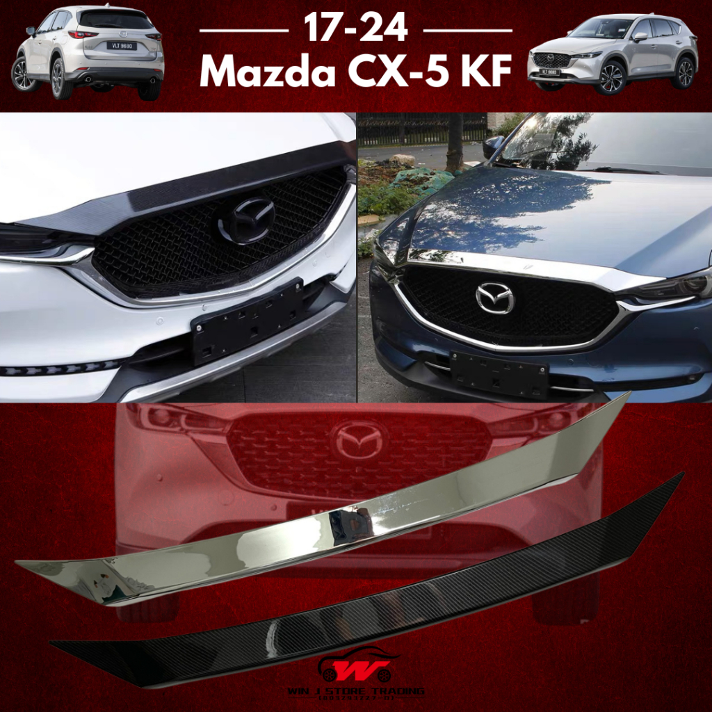 Evan-Fischer Grille Assembly For 2016 Mazda CX-5 - Chrome Shell With Dark Gray Insert, Direct Replacement - View #4
