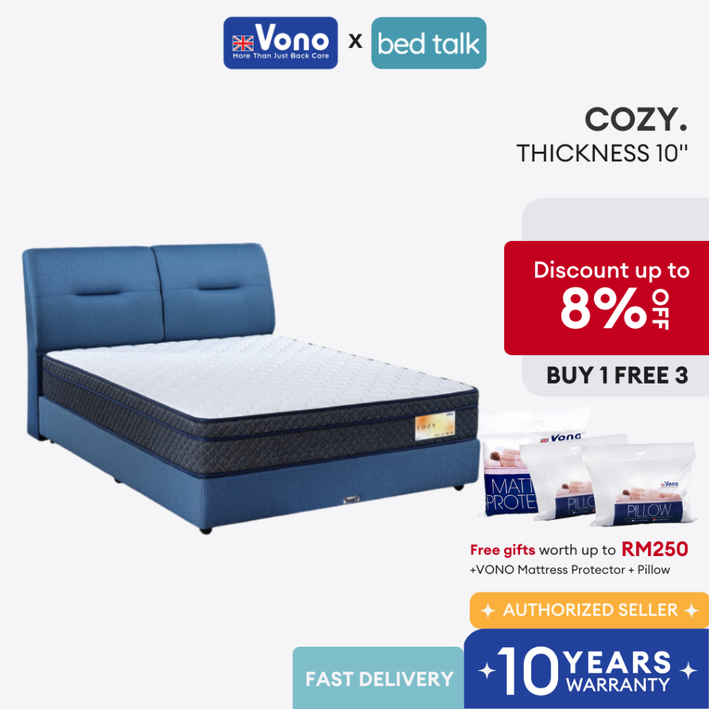 🎁 Chat us for Offer 🎁 Vono Cozy Sunshine & Mentari Mattress | 10 Inches ...