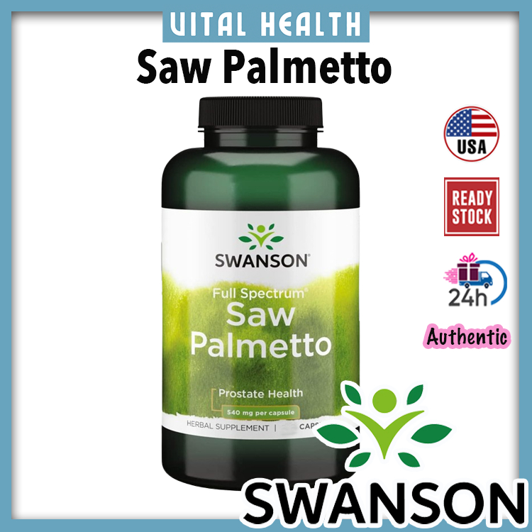 Swanson Saw Palmetto, Herbal Supplement Promoting Male Prostate Health ...