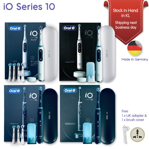 Oral-B IO10 Electric Toothbrush 7 Modes Including Sense Smart Charger ...