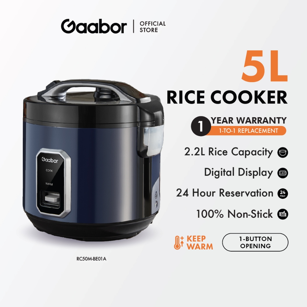 Gaabor Electric Multifunctional Fast Cooking Rice Cooker (5L) RC50M