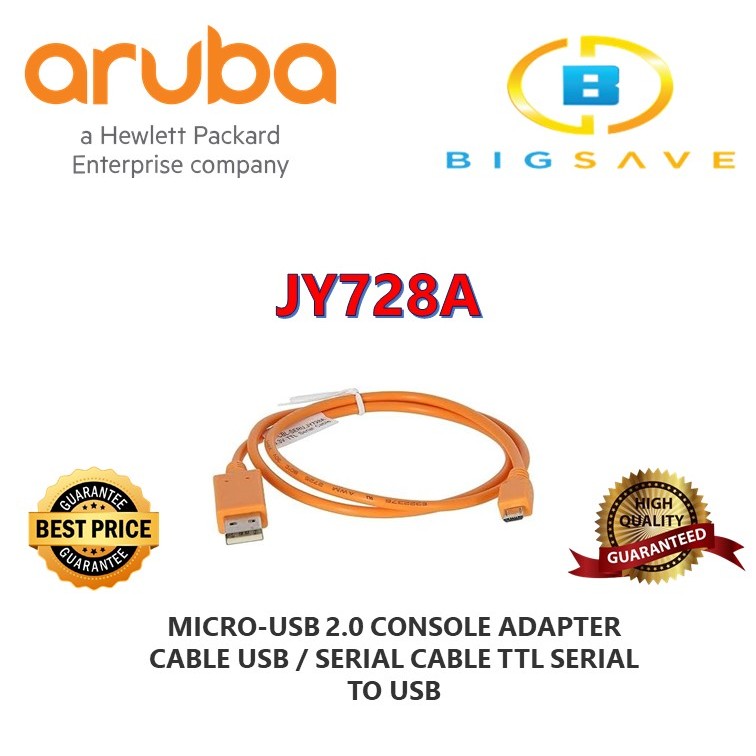 Aruba Micro Usb 2 0 Console Adapter Cable Usb Serial Cable Ttl Serial To Usb Jy728a