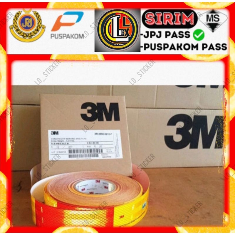 Sticker puspakom JPJ STICKER 1 Roll 150 pcs 3M Side Marking Reflective ...