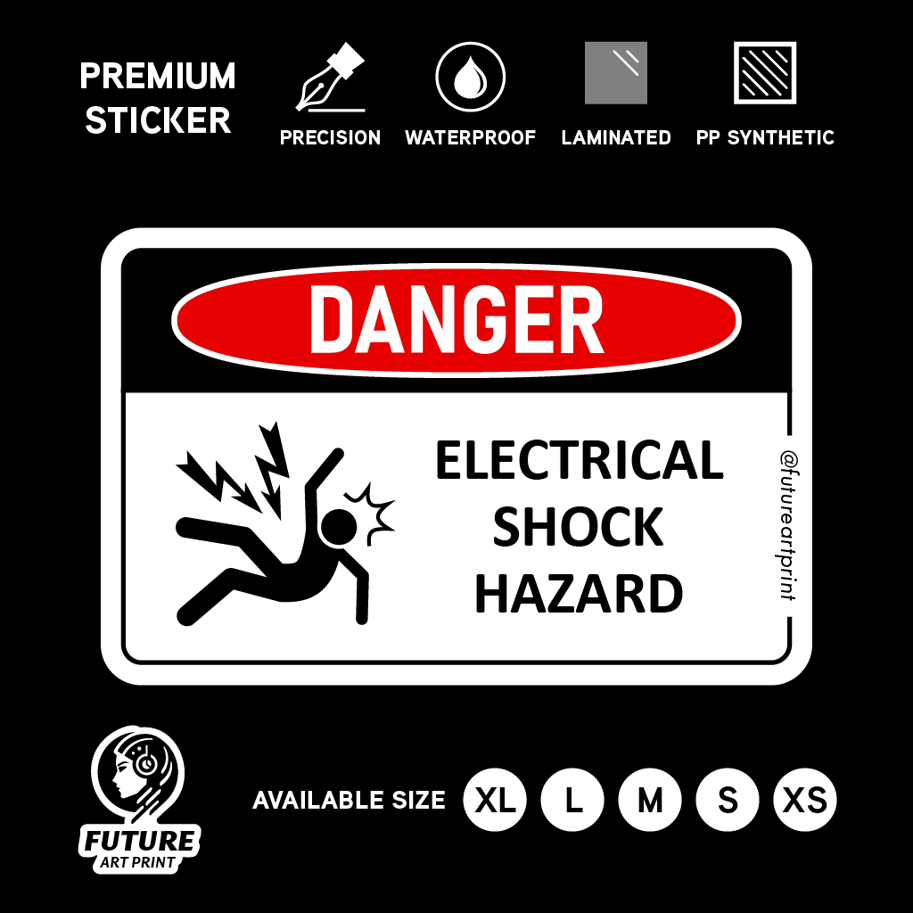 Danger Electrical Shock Hazard. High Voltage Electric Power. Bahaya ...