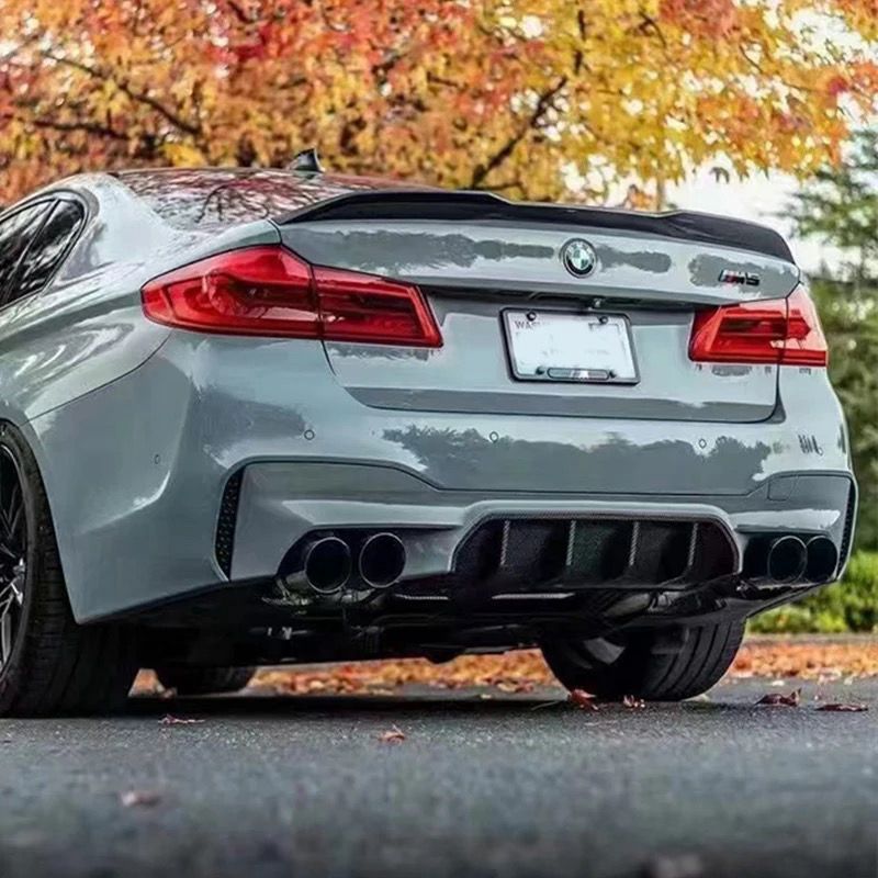 Fit BMW G30 530i 540i 2017-2021 Gloss Black Rear