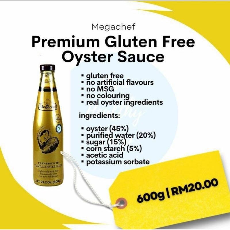 Gluten free, MSG FREE Megachef oyster sauce EXPIRED 2025 Shopee Malaysia