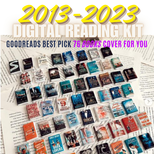 2024 e Reading Kit Digital Stickers Pack, Goodreads Top Pick 76 Best