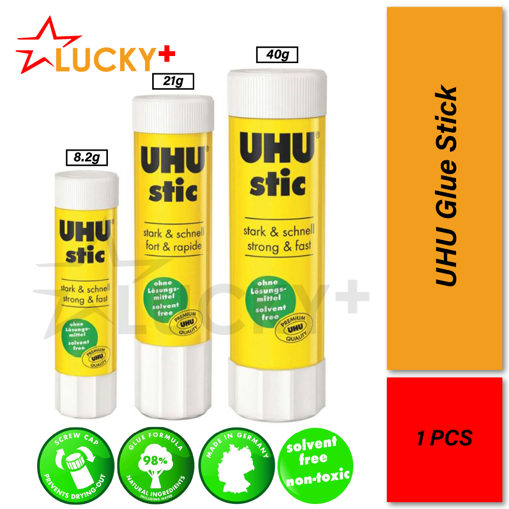 UHU Glue Stick (8.2g / 21g / 40g) (1pcs) | Glue Stik | Stick Glue | Gam ...