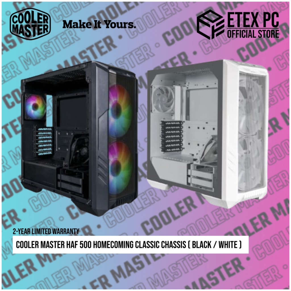 Cooler Master HAF 500 Homecoming Classic Chassis ( Black / White ...