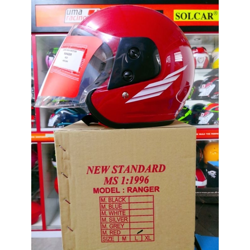 LASER RACING HELMET RANGER 2 WITH VISOR TINTED | Shopee Malaysia