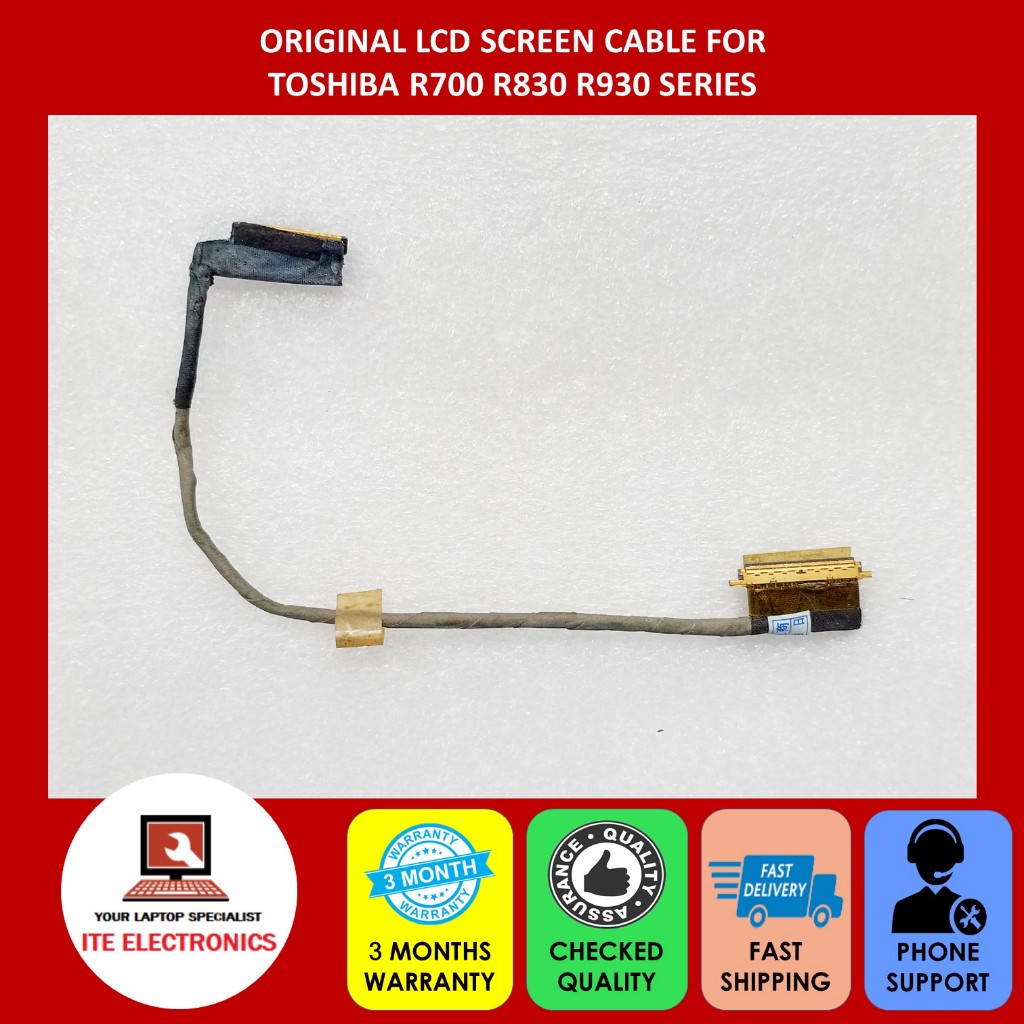 ORIGINAL TOSHIBA R700 R830 R930 SERIES LCD SCREEN CABLE | Shopee Malaysia