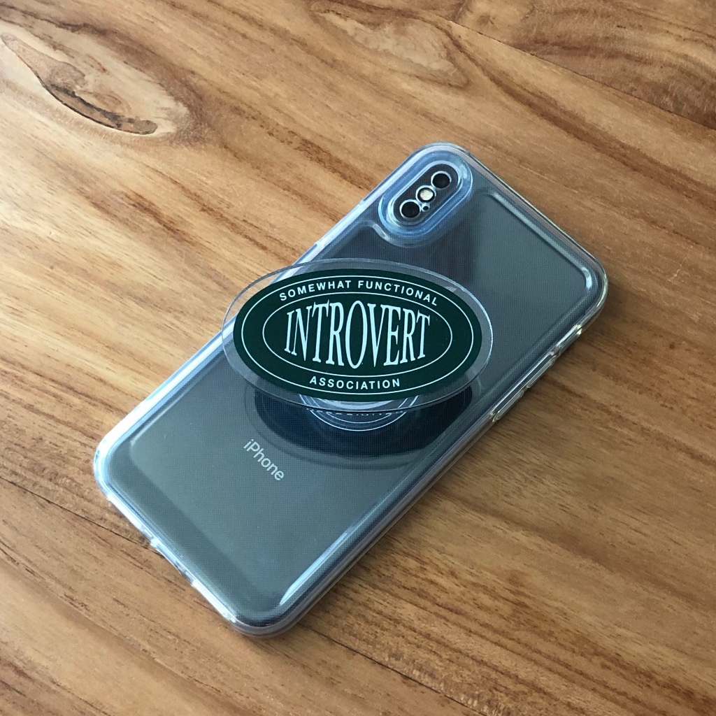 Introvert Phone Grip (Griptok, Morning Face Studio) | Shopee Malaysia