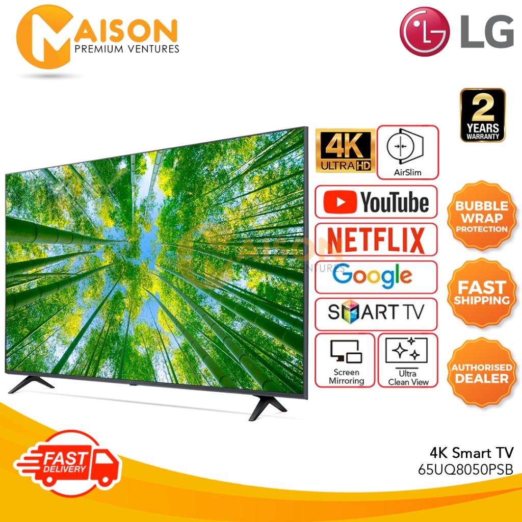 Lg 65 Uhd 4k Smart Tv 65uq8050psb Shopee Malaysia