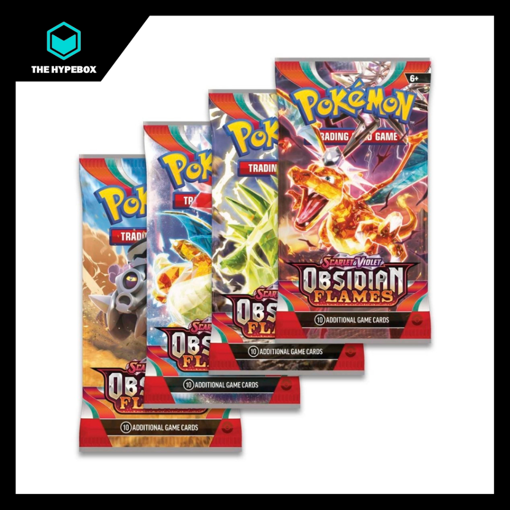 Pokemon SV03 Obsidian Flames Sleeved Booster Pack Bundle (24 Packs) main image 0