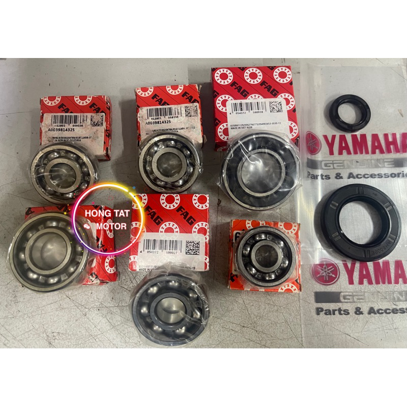 100 Original FAG C3 Bearing & Oil Seal Gearbox Yamaha NVX155 NVX 155