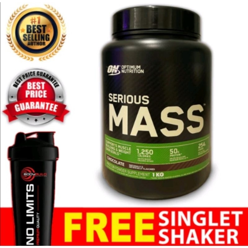 Optimum Nutrition Serious Mass 1KG + Scoop Repack | Shopee Malaysia