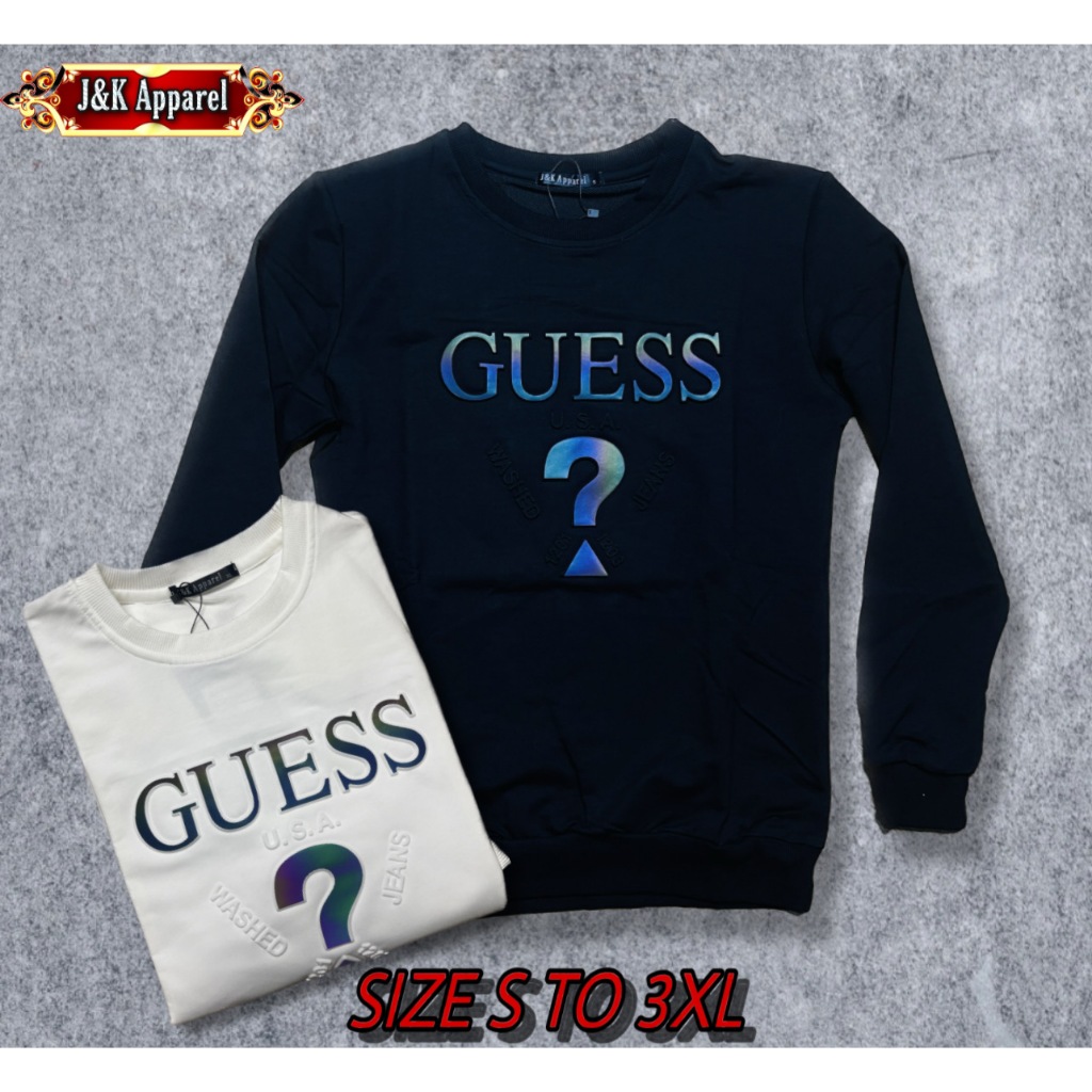 GUESS PREMIUM QUALITY SWEETSHIRT SIZE S TO 3XL Shopee Malaysia