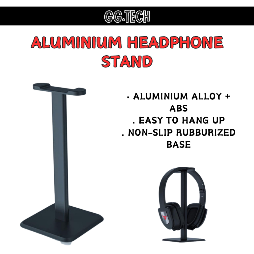 Universal Aluminium Headphone Stand Tower Series Headset Holder