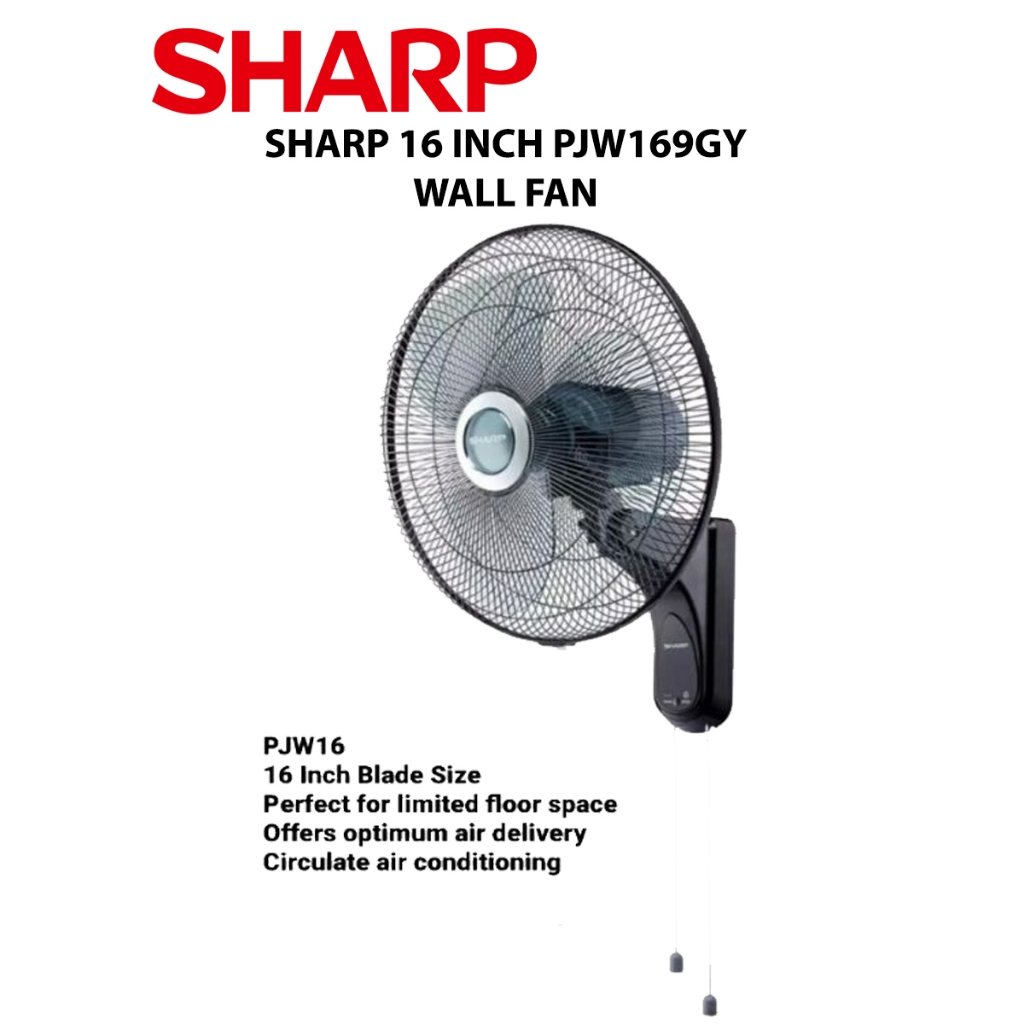 SHARP PJW169GY WALL FAN (NO REMOTE) | Shopee Malaysia
