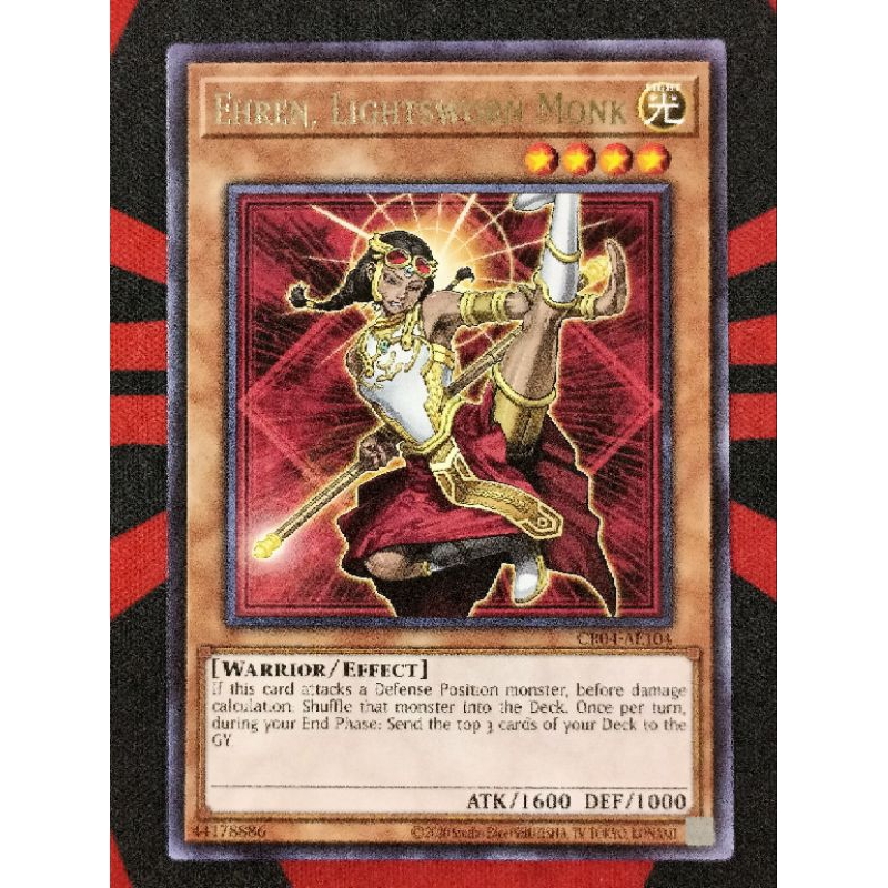 YUGIOH KONAMI CR04-AE104 Ehren, Lightsworn Monk (Rare) | Shopee Malaysia