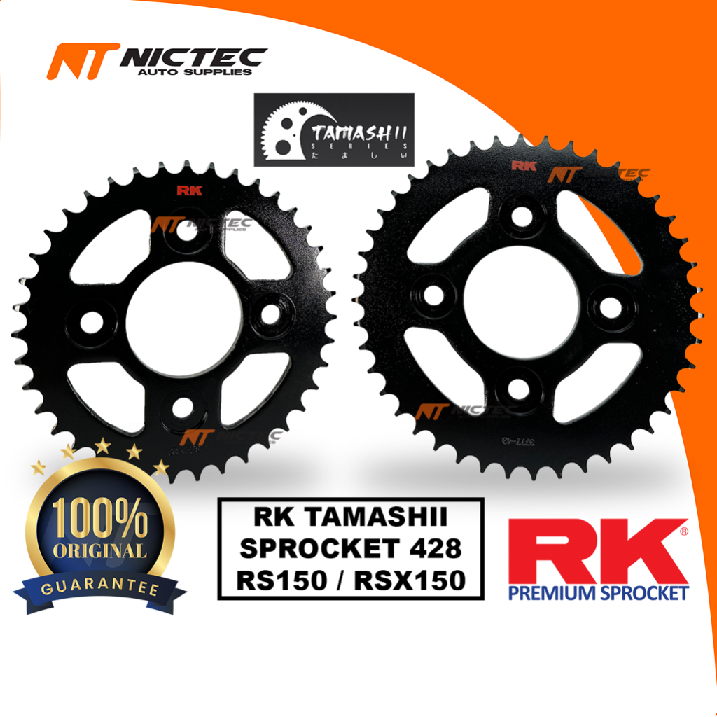 RK TAMASHII SPROCKET 428 RS150 RSX150 RK PREMIUM SPROCKET JAPAN ...