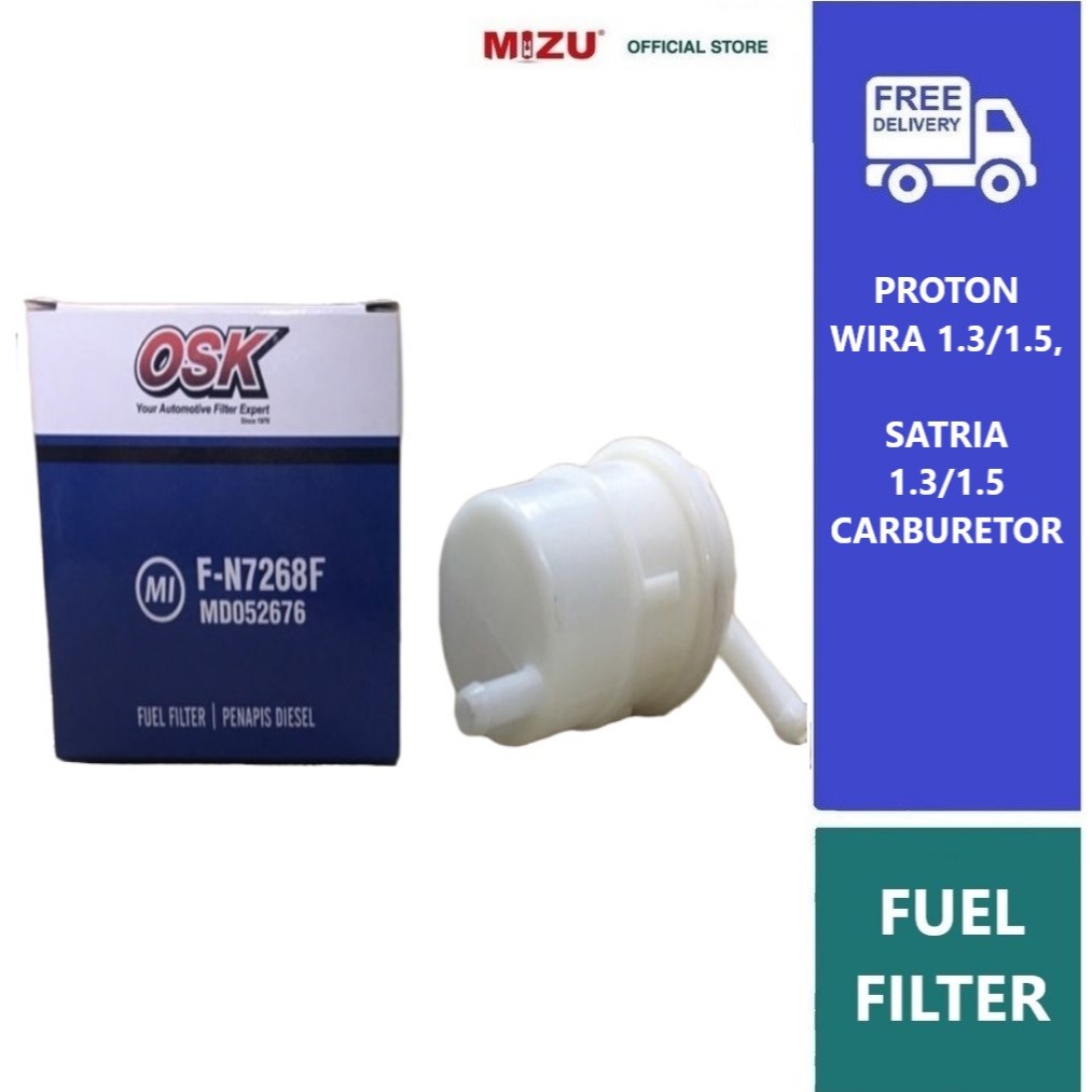Mizu OSK Fuel Filter For Wira/Satria Carburetor Engine FN7268 Shopee