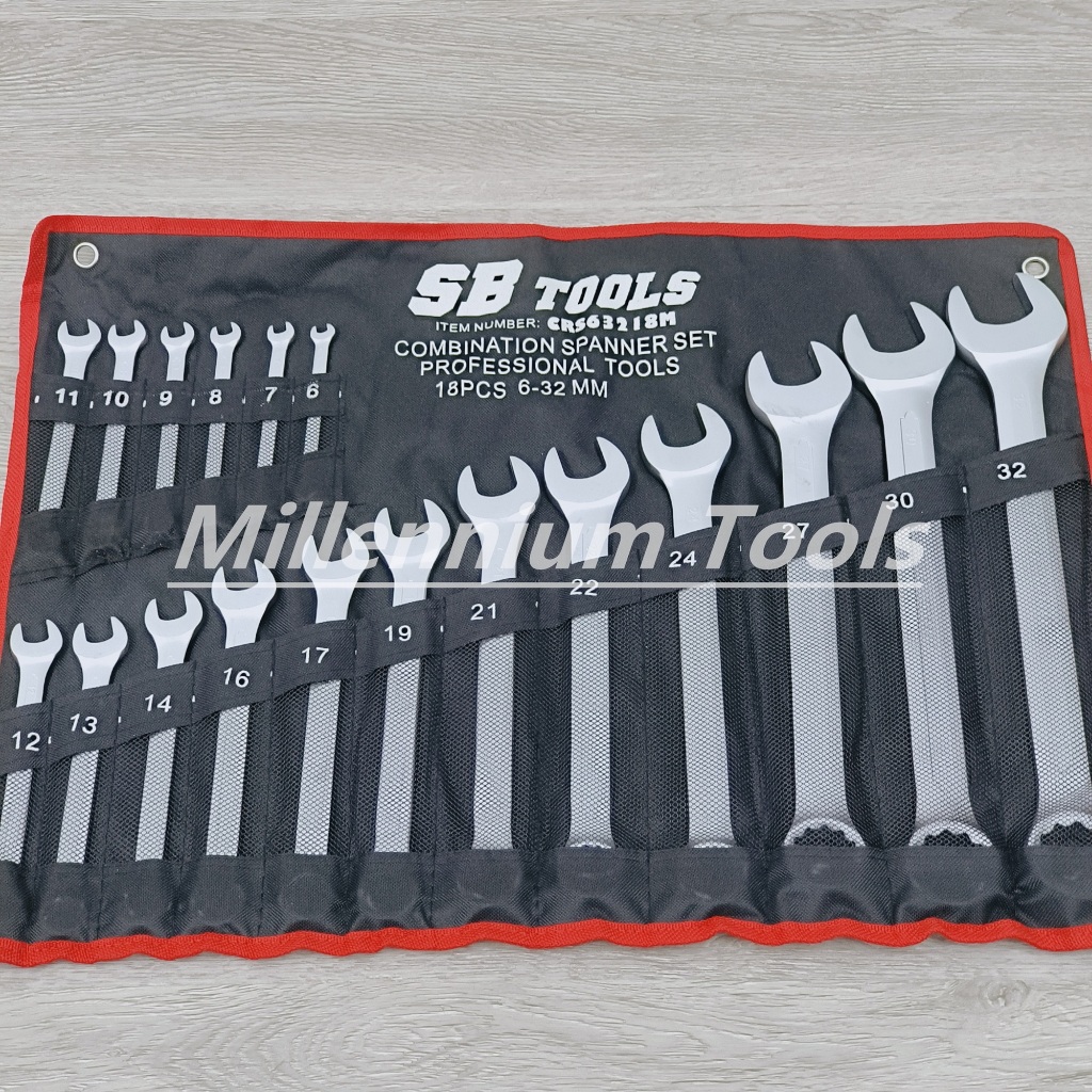 ORIG SB TOOLS Heavy Duty Combination Wrench Set | Spanner Set | Common ...