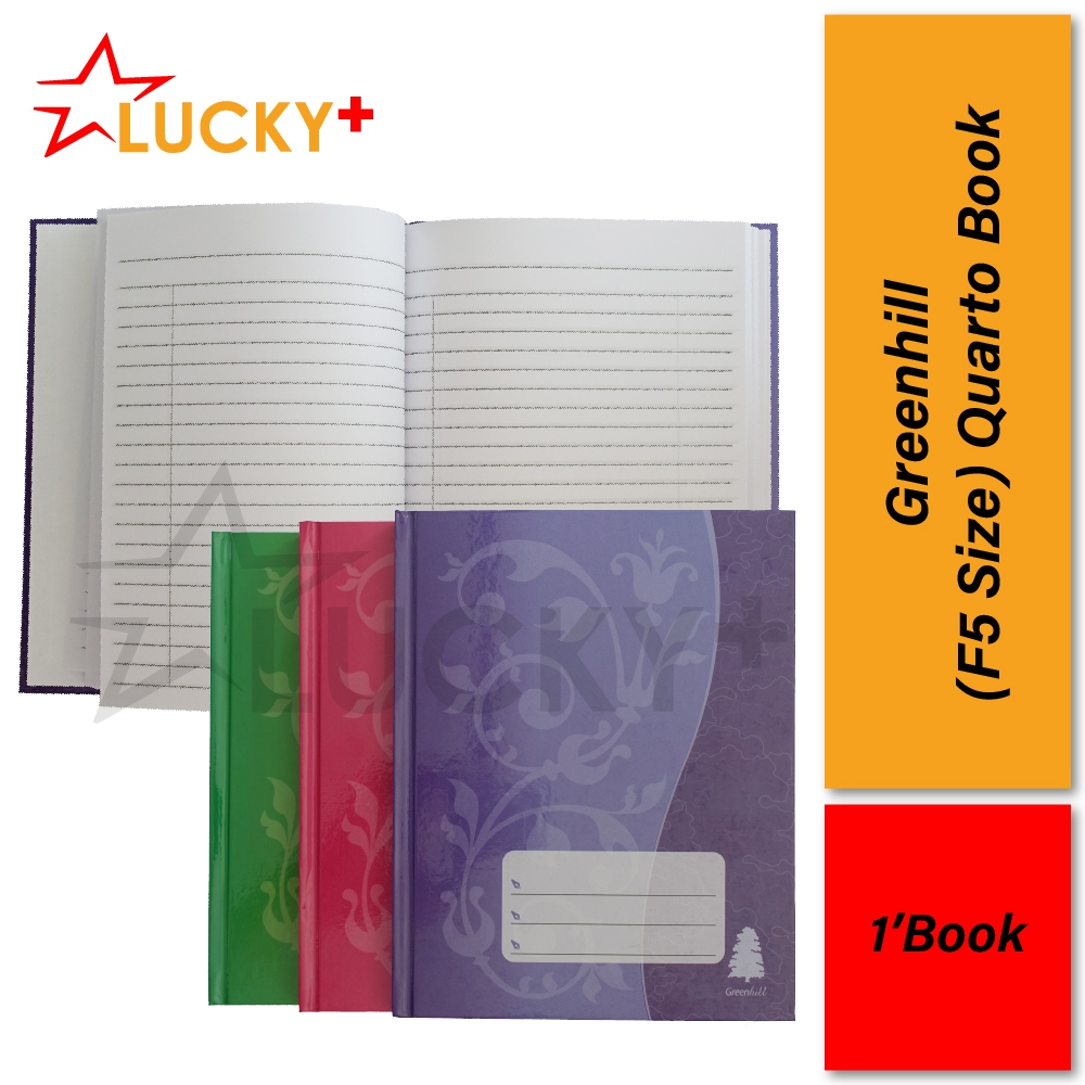 Greenhill F5 Hard Cover Quarto Book(1book)/Short Exercise Note Book ...