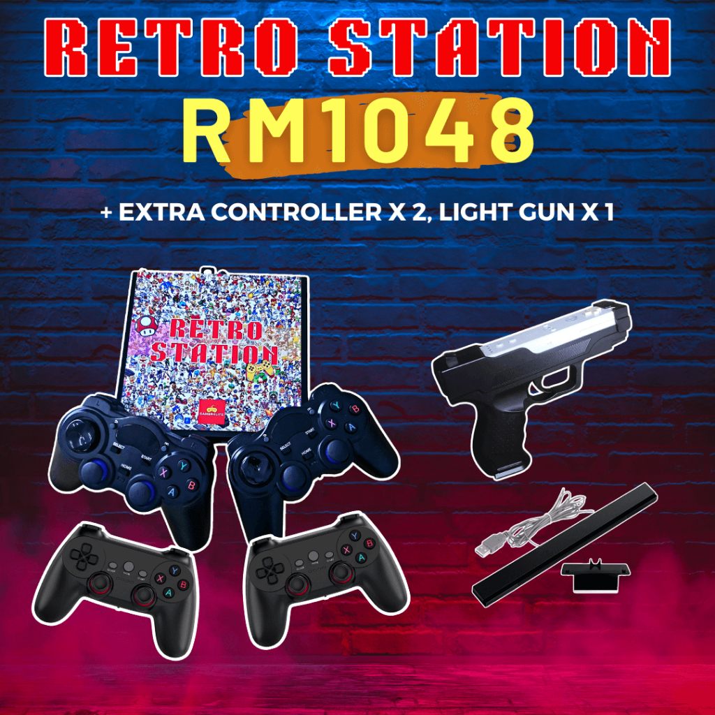 🔥DIRECT TV📺 𝗥𝗘𝗧𝗥𝗢 𝗦𝗧𝗔𝗧𝗜𝗢𝗡 GAME BOX + LIGHT GUN🎮🔫 PS2 GAMECUBE DREAMCAST N64 GENESIS & MANY