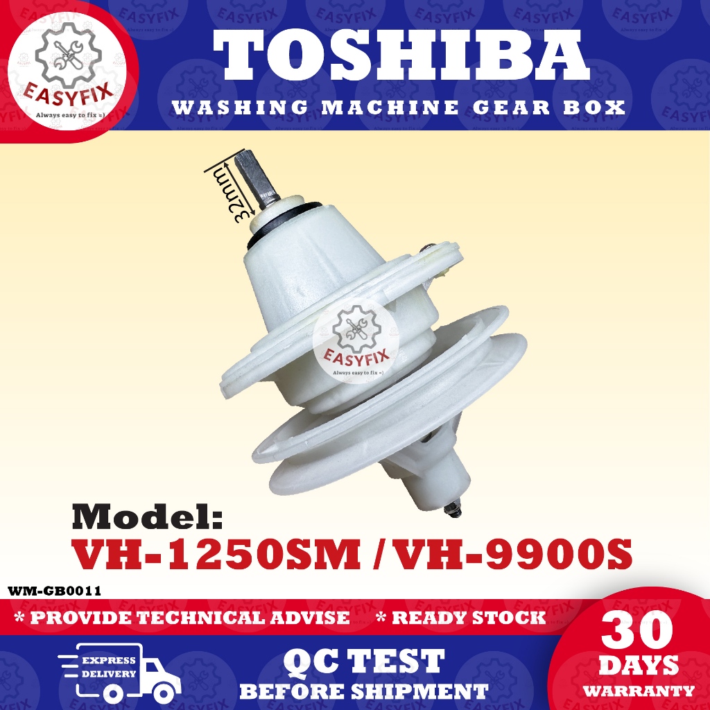 VH1250SM / VH9900S TOSHIBA WASHING MACHINE SEMIAUTO GEARBOX GEAR BOX