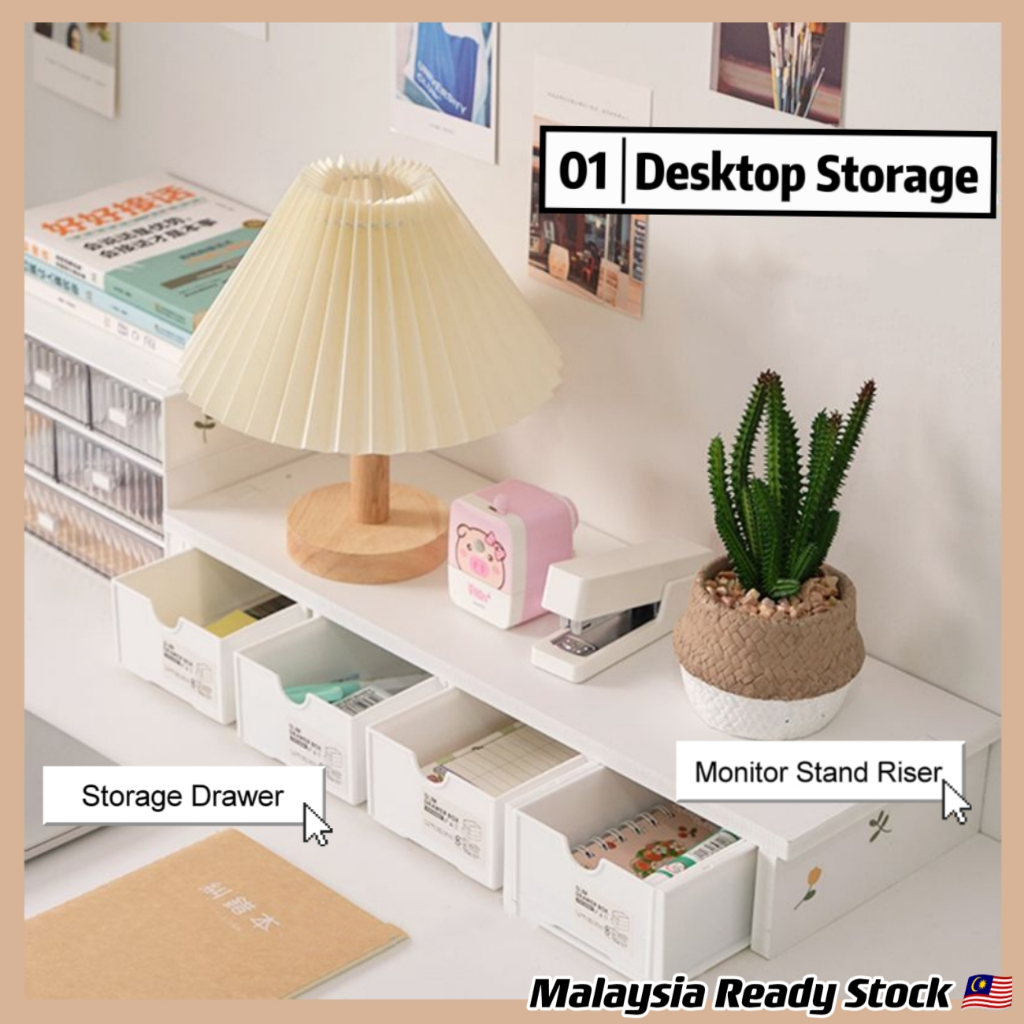 Desktop Storage Box Drawer Stand Storage Case Sticker Washi Tape ...