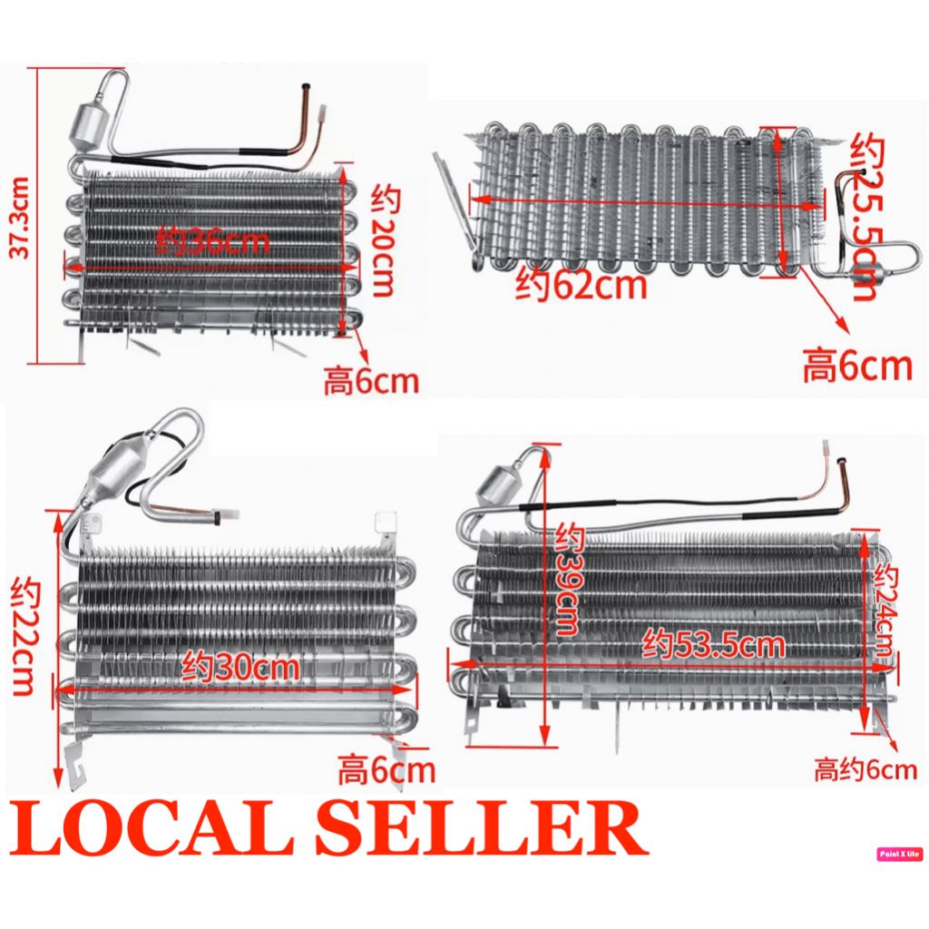 Midea Hisense Samsung LG Haier Beko TCL Cooling Coil Evaporator Fin Refrigerator Freezer Fridge