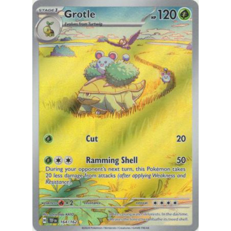 Grotle - 164/162 - Illustration RareScarlet & Violet: Temporal Forces ...