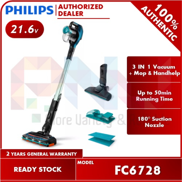 Philips SpeedPro Aqua 3 In 1 Cordless Stick Vacuum with Mop Function