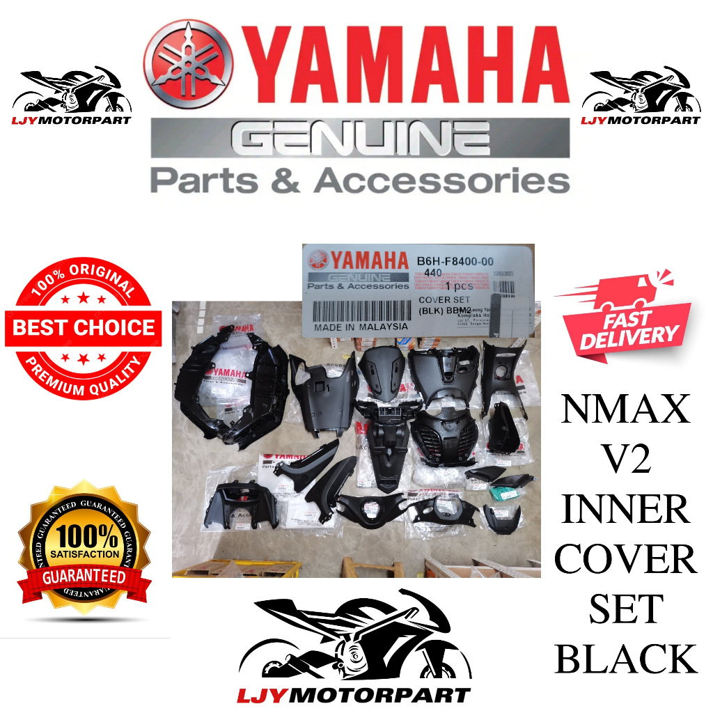 100% ORIGINAL HLY NMAX V2 INNER COVER SET BLACK HITAM (17 PCS) | Shopee ...