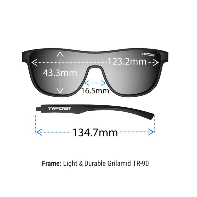 ORIGINAL TIFOSI - Sizzle Matte Blackout ( SLIM FACE ) | Shopee Malaysia