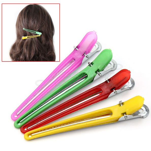 12pcs Colour Hair Clip Salon Hairdressing Styling Tools Sectioning Hair ...