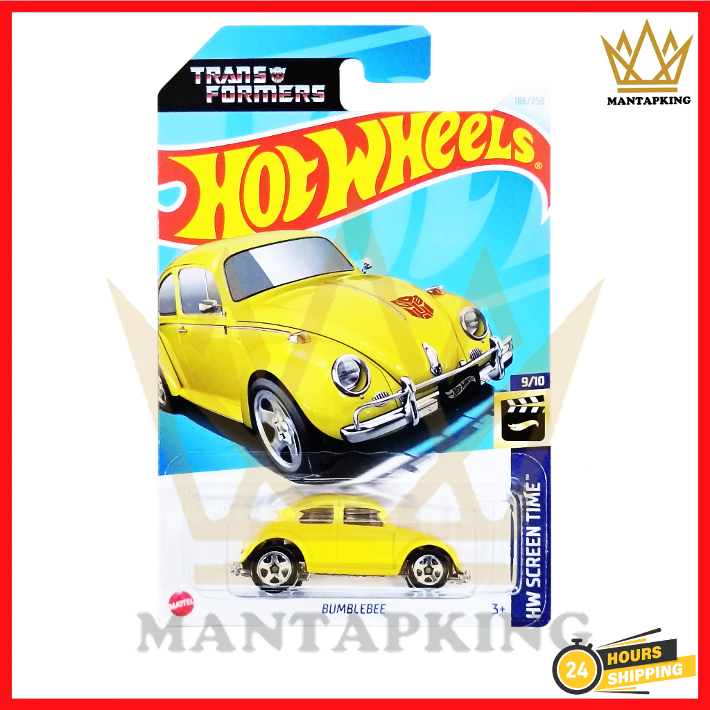 Hot Wheels Bumblebee Yellow Transformer Autobot G1 Tampo hotwheels ...