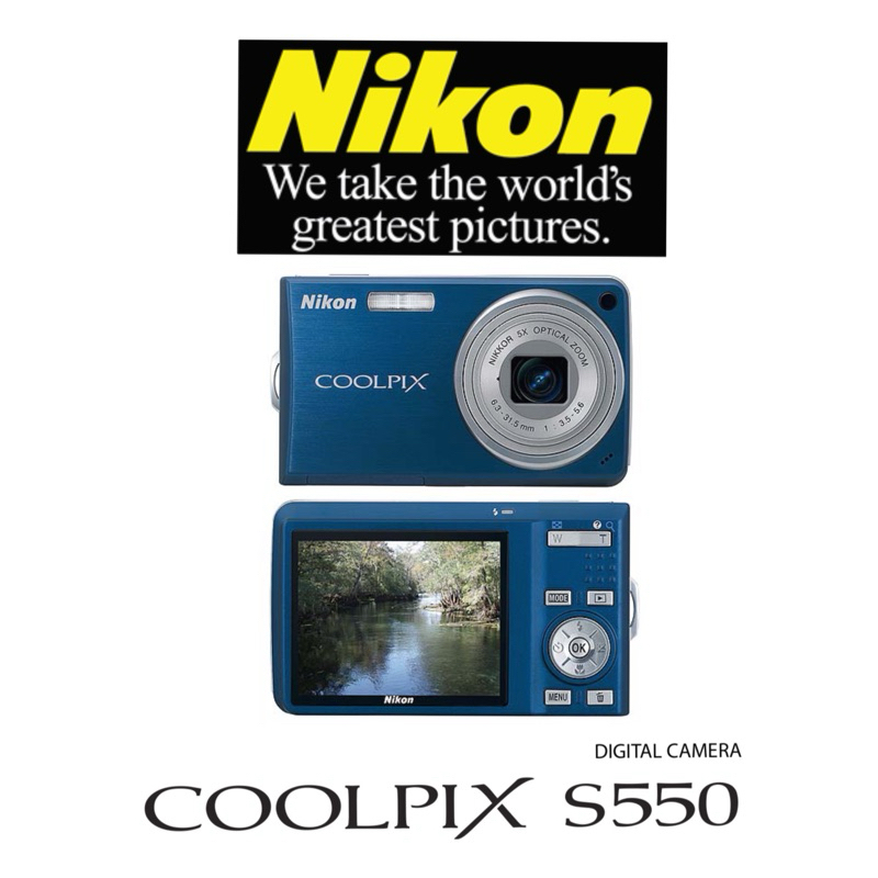 NIKON S550 DIGITAL CAMERA COMPACT CAMERA (1 YEARS WARRANTY) Shopee
