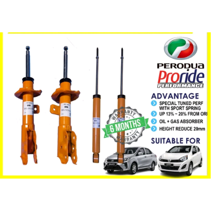 Proride Performance absorber Perodua Axia Bezza [READY STOCK] | Shopee ...