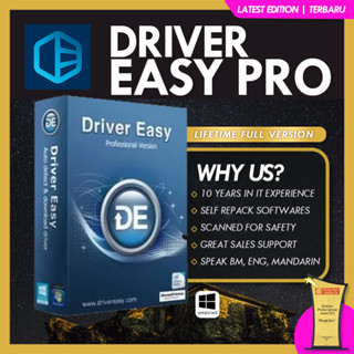 DRIVER EASY PRO 6 2024 🔥100% WORKS🔥 🔥Latest Version Software | Lifetime | Full Version | | Shopee Malaysia