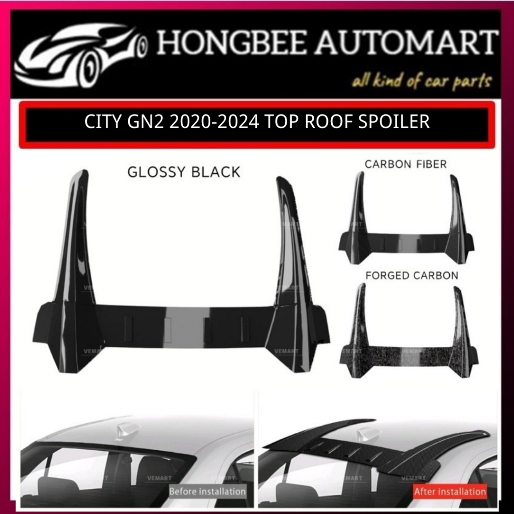 HONDA CITY GN2 2020-2024 REAR ROOF SPOILER REAR ROOF TOP SPOILER ABS ...