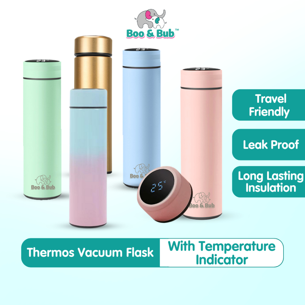 Thermo Flask with Temperature Display Indicator Water Bottle