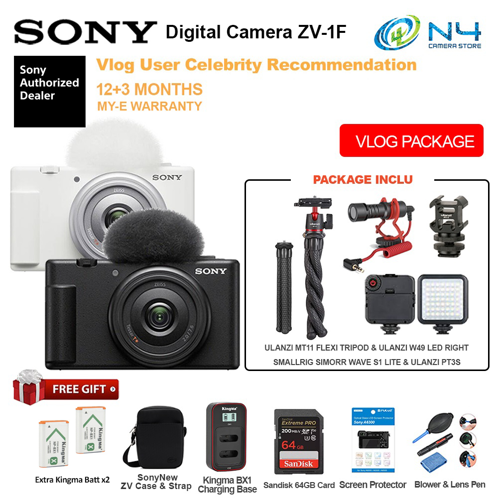 Sony ZV-1F ZV1F Digital Camera Vlogging Camera SONY MALAYSIA 12+3 MONTH ...