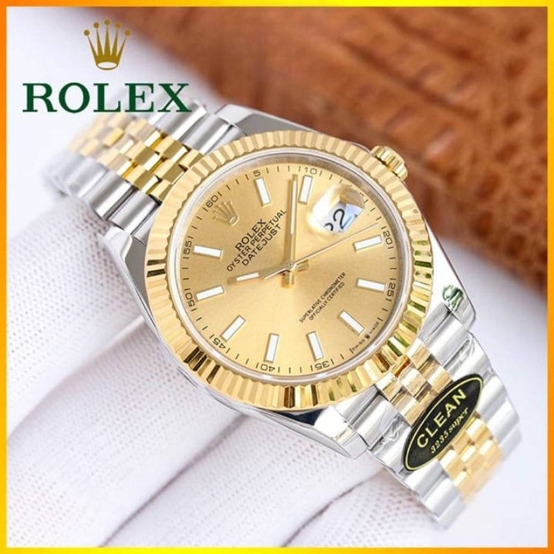 original Datejust Rolex Jam tangan Lelaki Automatik Automatic Men s Watch 36mm diameter stainless Steel silver white Shopee Malaysia