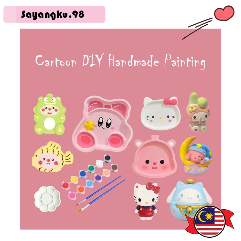 DIY Plaster Painting Toy Gypsum Powder Mould Educational Cartoon ...